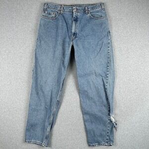 Vintage 90s Levi's 550‎ USA Jeans Mens Blue Denim Straight Leg 38x32 Distressed